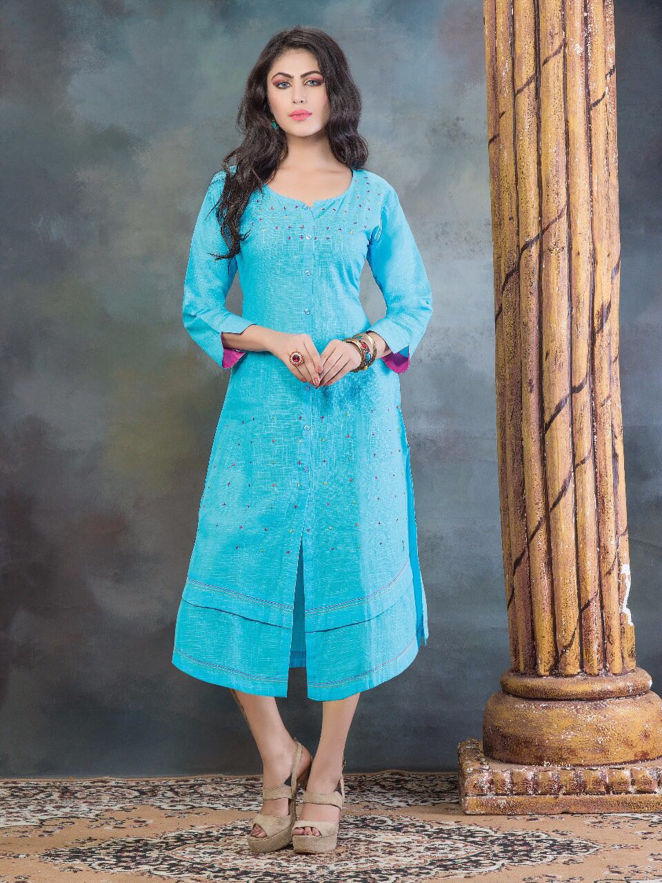 Aarika By Kushal Tex 306 To 315 Series Beautiful Colorful Stylish Fancy Casual Wear & Ethnic Wear Fancy Embroidered Kurtis At Wholesale Price