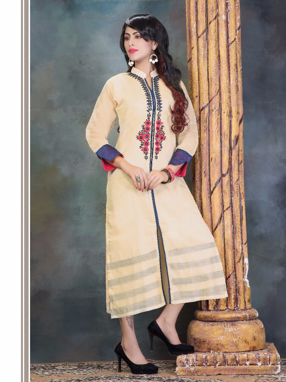 Aarika By Kushal Tex 306 To 315 Series Beautiful Colorful Stylish Fancy Casual Wear & Ethnic Wear Fancy Embroidered Kurtis At Wholesale Price