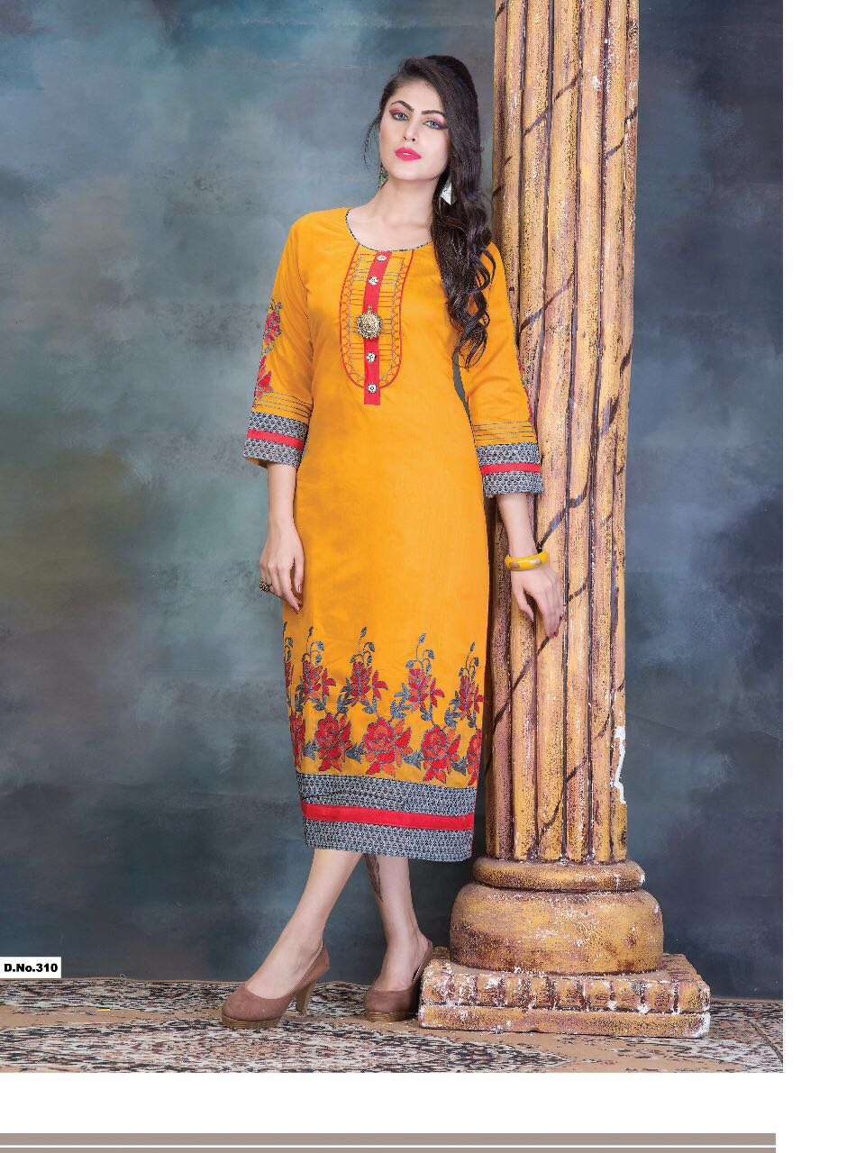 Aarika By Kushal Tex 306 To 315 Series Beautiful Colorful Stylish Fancy Casual Wear & Ethnic Wear Fancy Embroidered Kurtis At Wholesale Price