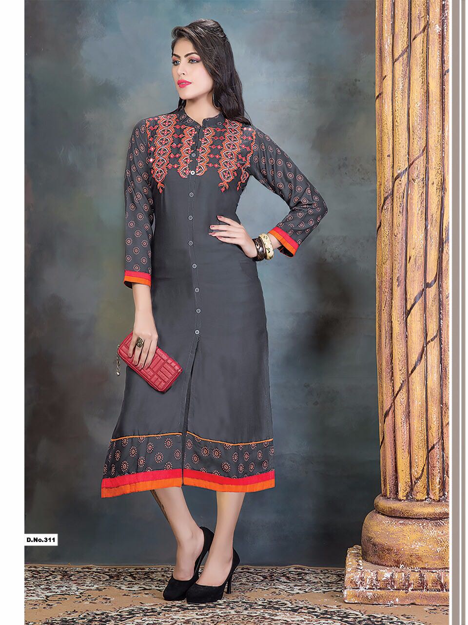 Aarika By Kushal Tex 306 To 315 Series Beautiful Colorful Stylish Fancy Casual Wear & Ethnic Wear Fancy Embroidered Kurtis At Wholesale Price