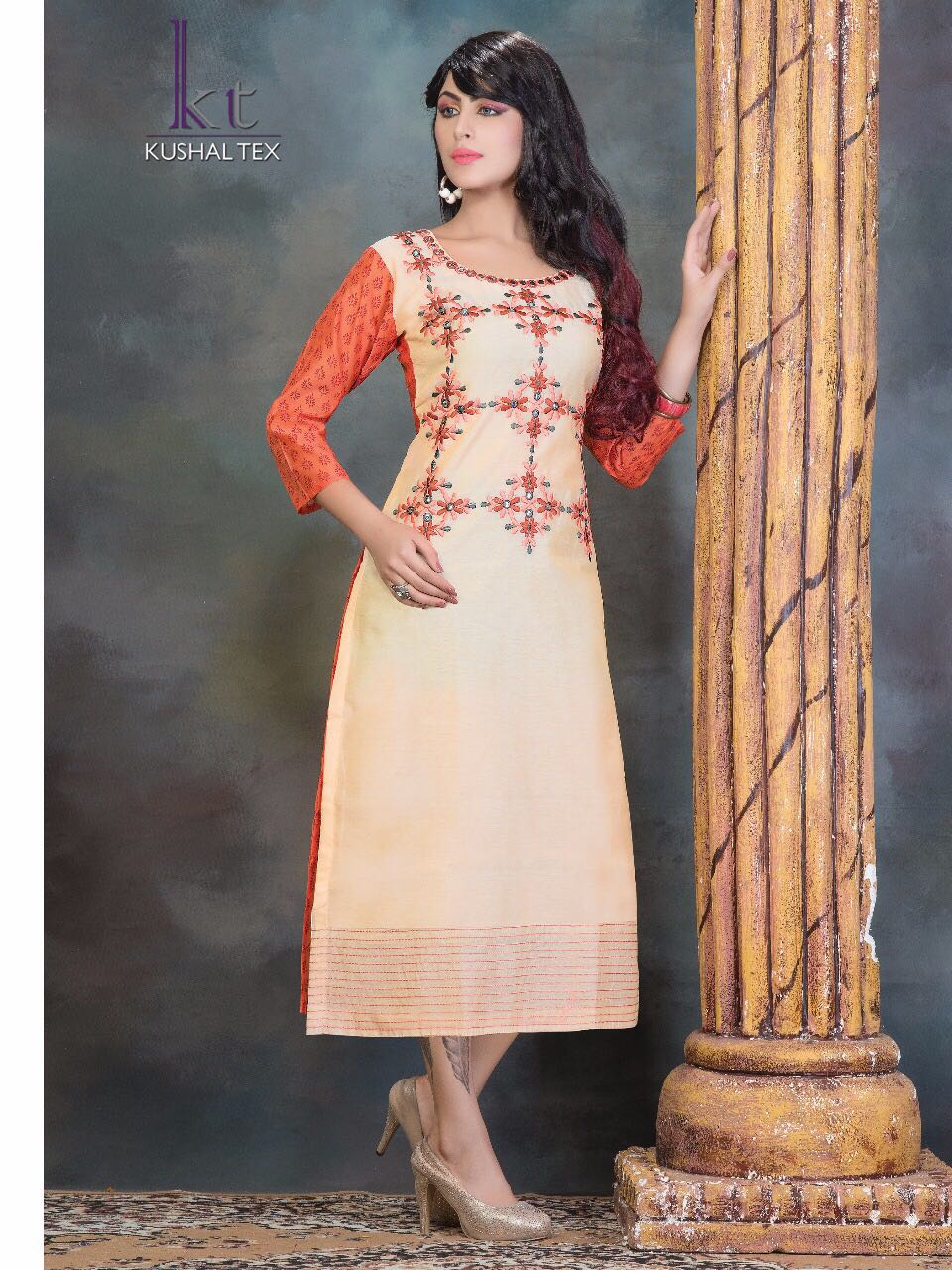 Aarika By Kushal Tex 306 To 315 Series Beautiful Colorful Stylish Fancy Casual Wear & Ethnic Wear Fancy Embroidered Kurtis At Wholesale Price