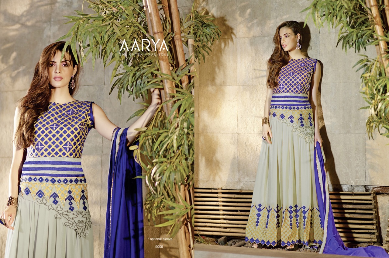 Aarya By Avima Indian Designer Beautiful Wedding Collection Colorful Party Wear & Occasional Wear Heavy Georgette Embroidered Dresses At Wholesale Price