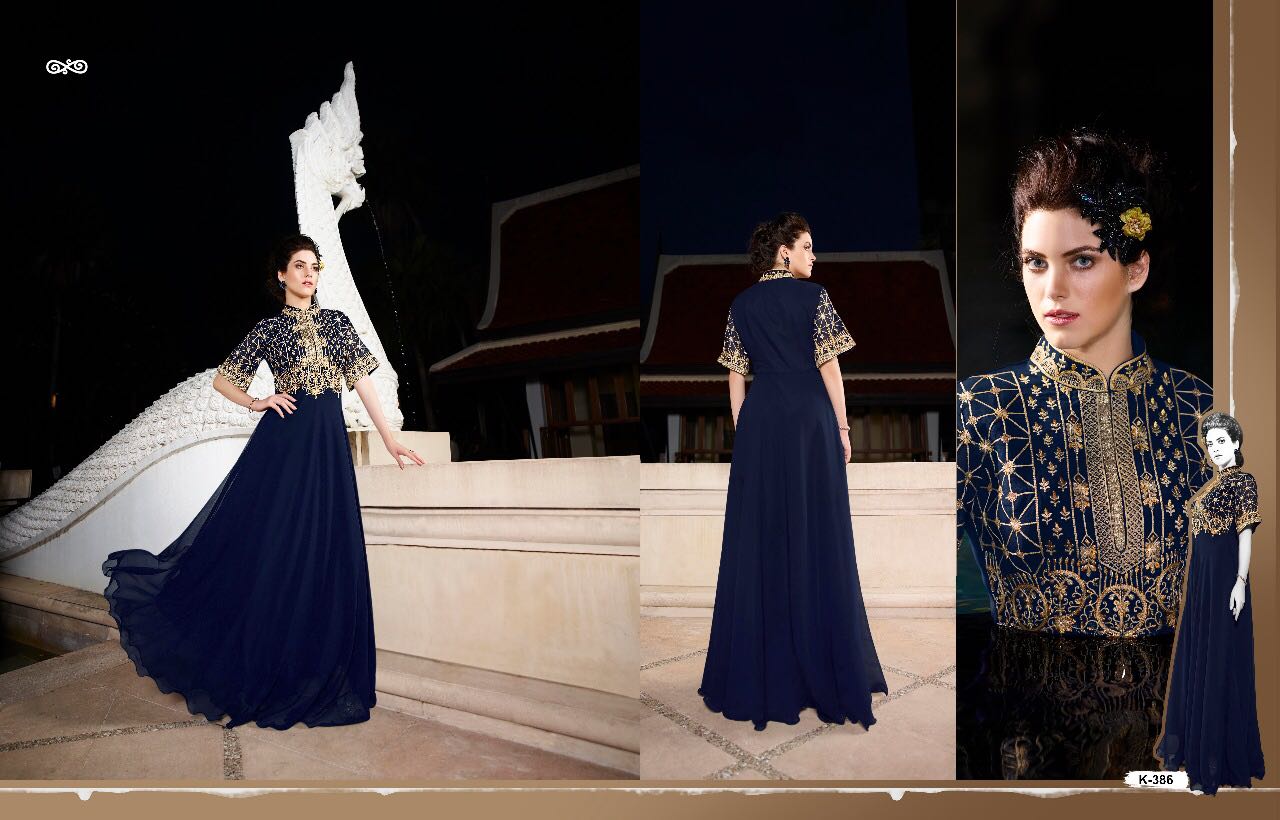 Aashi Hits Vol-2 By Eternal Designer Stylish Colorful Fancy Beautiful Party Wear & Ethnic Wear Premium Silk Slub Satin Embroidered Gowns/ Kurtis At Wholesale Price