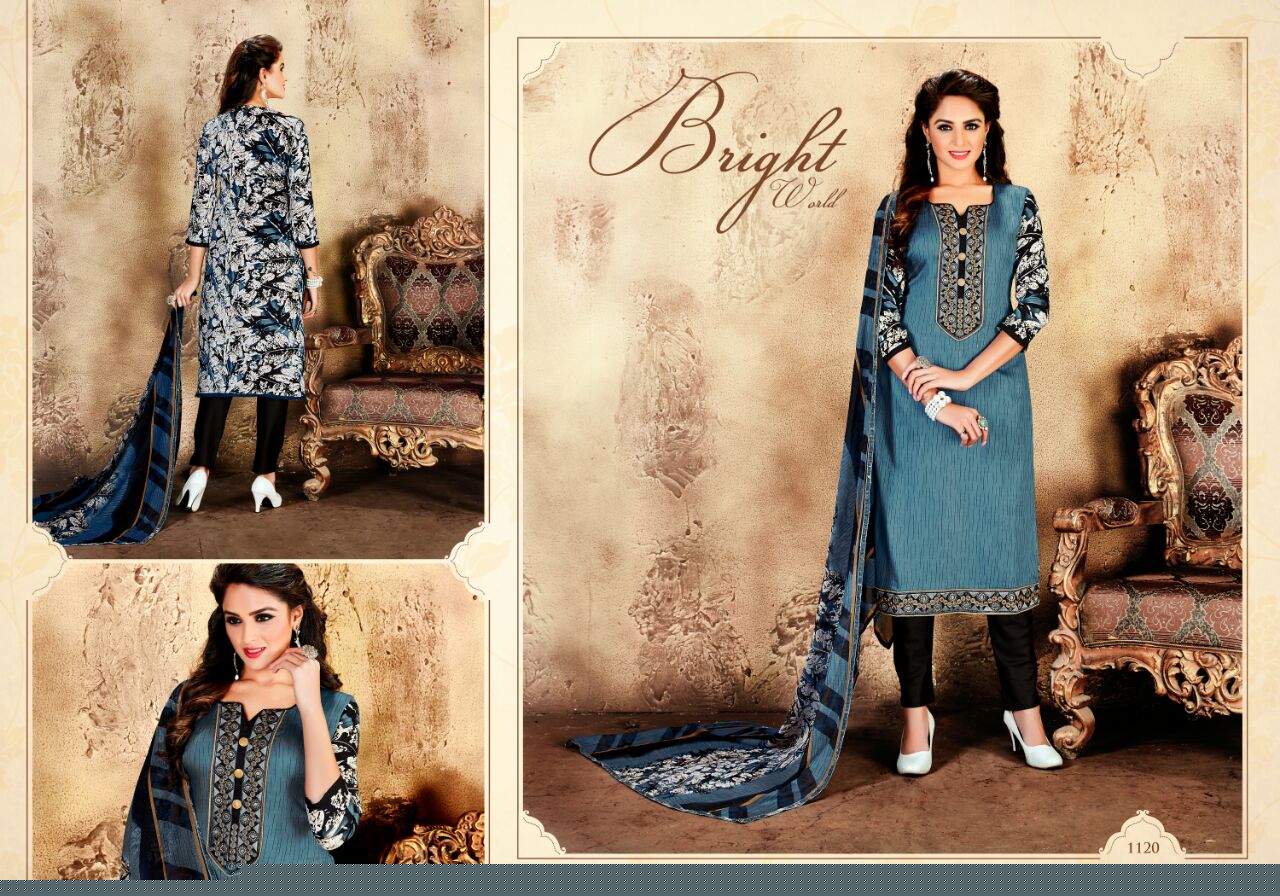 Aashiya Vol 2 By Mag 1114 To 1121 Series Beautiful Stylish Designer Embroidered Casual Wear Glace Cotton Dresses At Wholesale Price