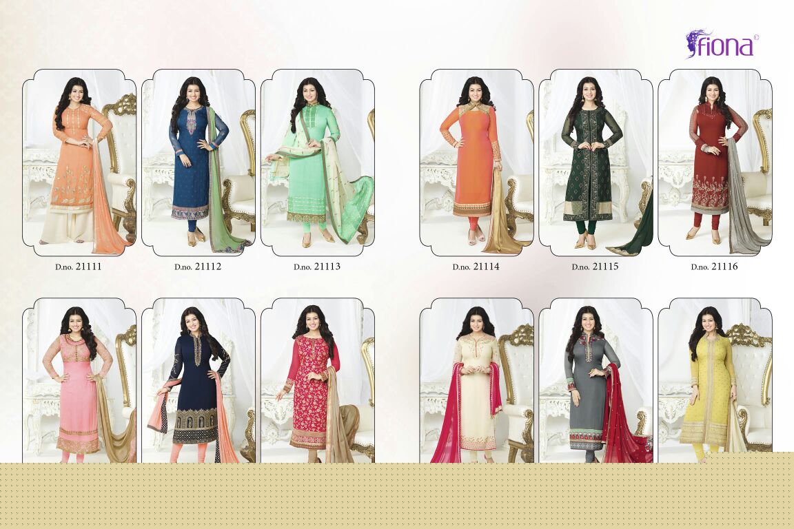 Aayesha Takia Vol-8 By Fiona 21111 To 21122 Series Bollywood Beautiful Stylish Designer Embroidered Party Wear Georgette Dresses At Wholesale Price