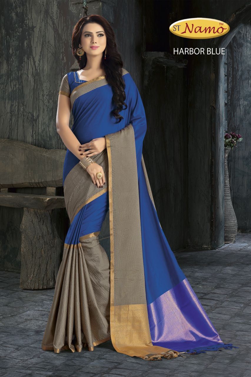 Adrina By St Namo 01 To 08 Series Beautiful Stylish Colorful Fancy Traditional Wear & Occasional Wear Cotton Printed Sarees At Wholesale Price