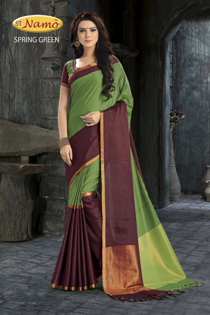 Adrina By St Namo 01 To 08 Series Beautiful Stylish Colorful Fancy Traditional Wear & Occasional Wear Cotton Printed Sarees At Wholesale Price