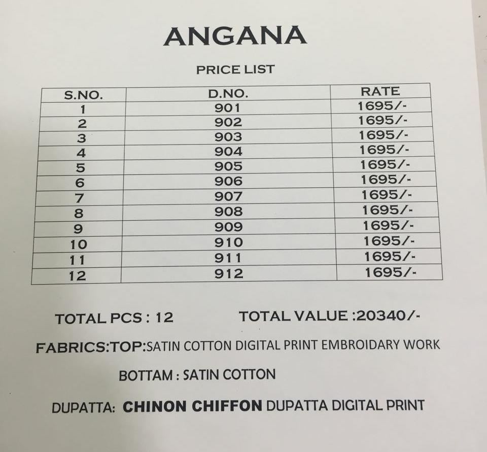 Angana By Sajjan 901 To 912 Series Designer Colorful Fancy Beautiful Ethnic Wear & Casual Wear Satin Cotton Dresses At Wholesale Price