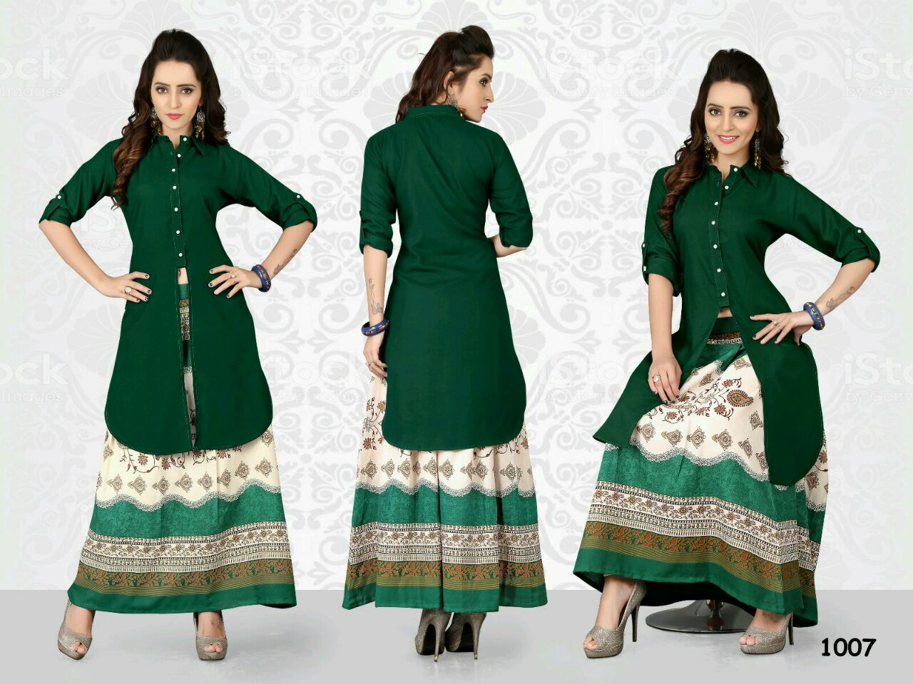 Arzoo 1001 To 1008 Series By Jugni Beautiful Colourful Stylish Fancy Pretty Party Wear Occasional Wear Casual Wear Printed Cotton Kurti At Wholesale Price