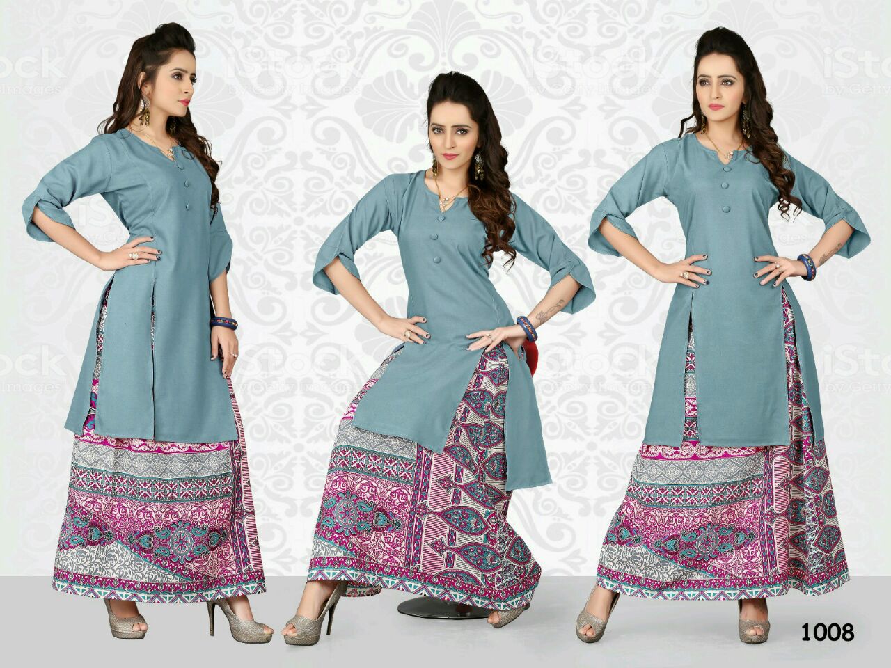 Arzoo 1001 To 1008 Series By Jugni Beautiful Colourful Stylish Fancy Pretty Party Wear Occasional Wear Casual Wear Printed Cotton Kurti At Wholesale Price