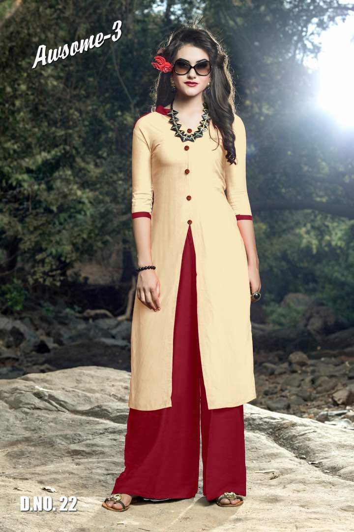 Awsome-3 17 To 24 Series By Prime Beautiful Colorful Stylish Pretty Party Wear Casual Wear Occasional Wear Printed Kurti At Wholesale Price