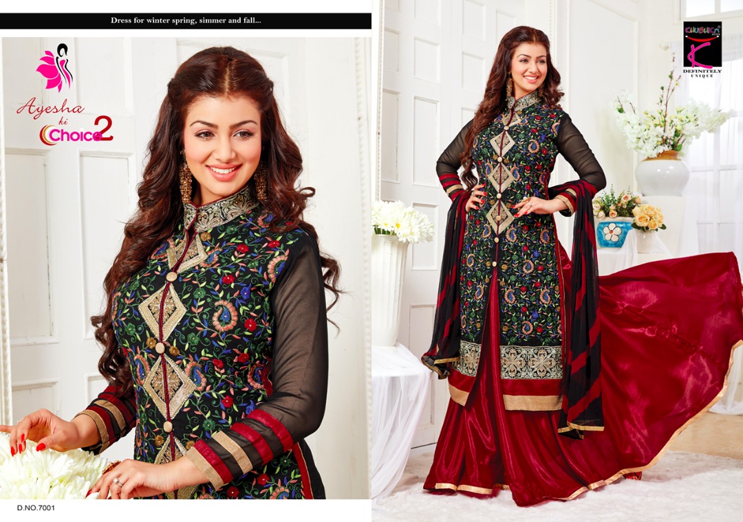Ayesha Ki Choice Vol-2 By Khushika 7001 To 7008 Series Beautiful Designer Fancy Party Wear Wedding Collection Occasional Wear Pure Georgette Dresses At Wholesale Price