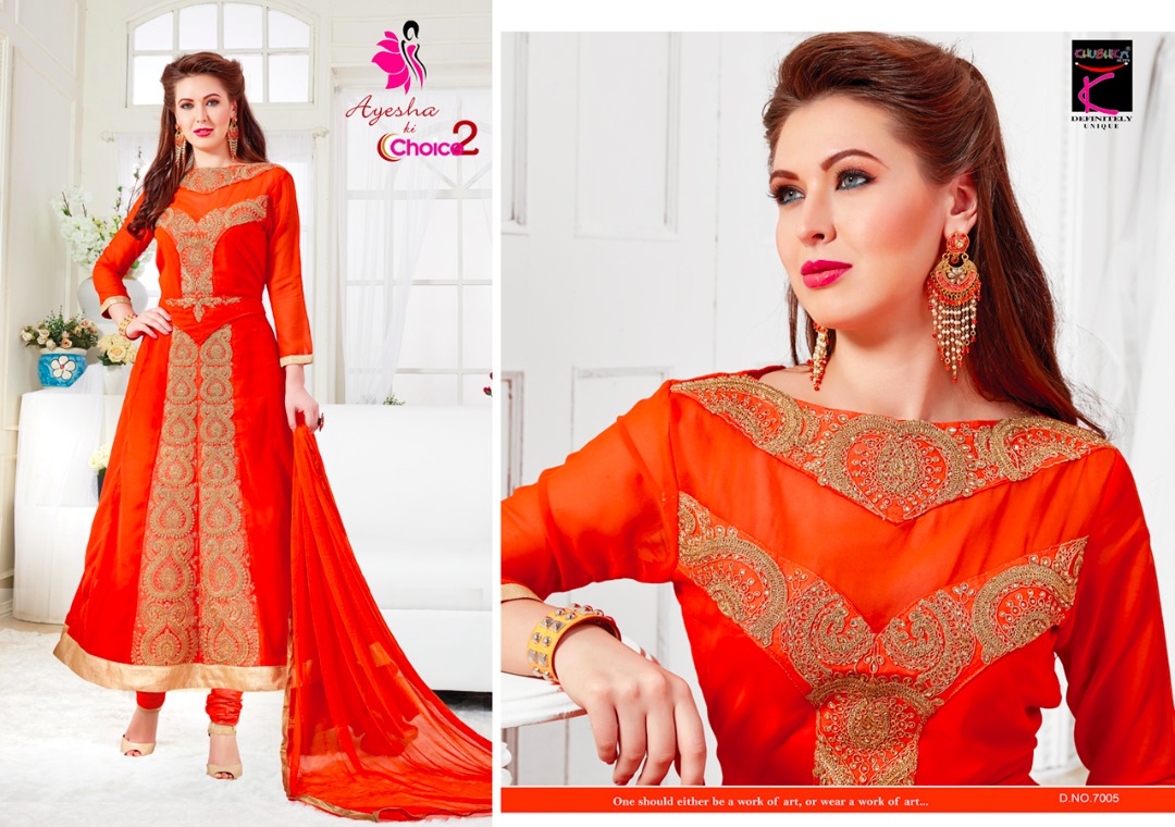 Ayesha Ki Choice Vol-2 By Khushika 7001 To 7008 Series Beautiful Designer Fancy Party Wear Wedding Collection Occasional Wear Pure Georgette Dresses At Wholesale Price