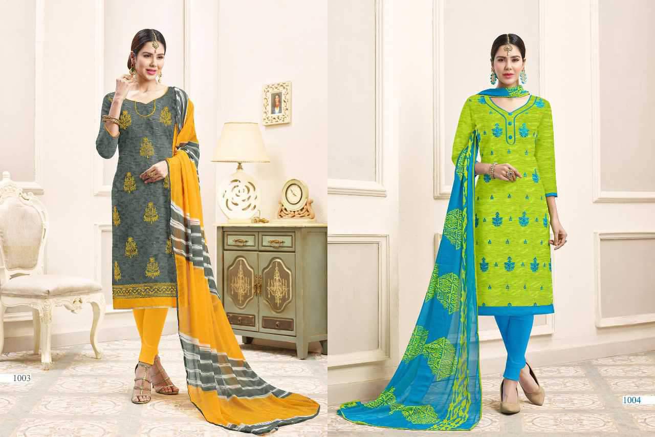 Baby Don Vol-13 By Rr Fashion 1001 To 1014 Series Beautiful Colorful Embroidered Fancy Casual Wear & Ethnic Wear Bombay Cotton Jacquard Printed Dresses At Wholesale Price