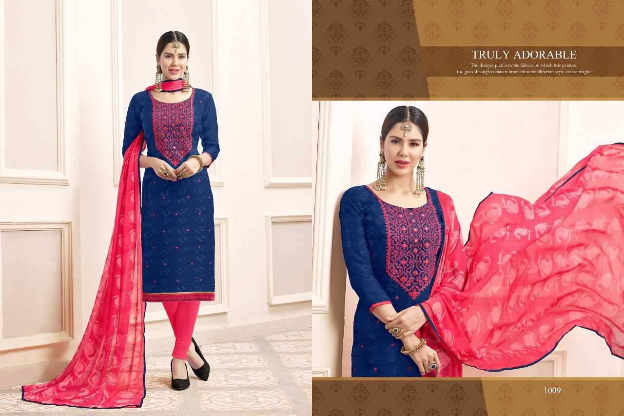 Baby Don Vol-13 By Rr Fashion 1001 To 1014 Series Beautiful Colorful Embroidered Fancy Casual Wear & Ethnic Wear Bombay Cotton Jacquard Printed Dresses At Wholesale Price