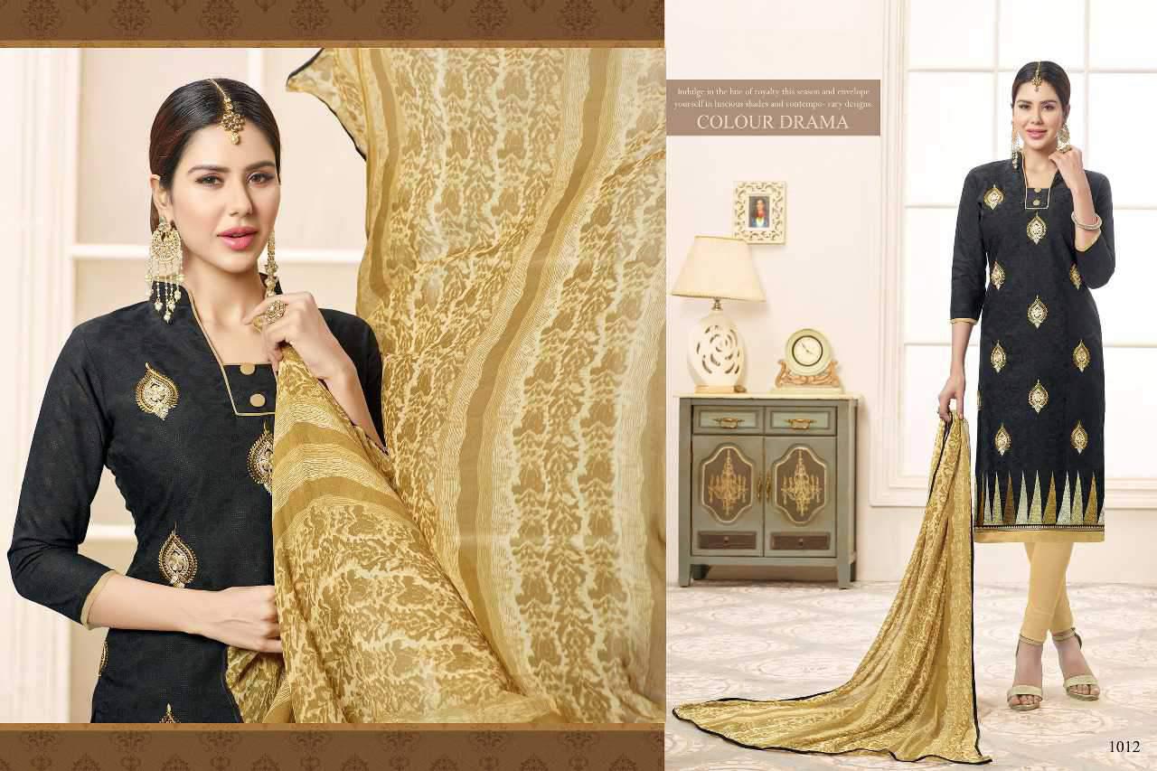 Baby Don Vol-13 By Rr Fashion 1001 To 1014 Series Beautiful Colorful Embroidered Fancy Casual Wear & Ethnic Wear Bombay Cotton Jacquard Printed Dresses At Wholesale Price