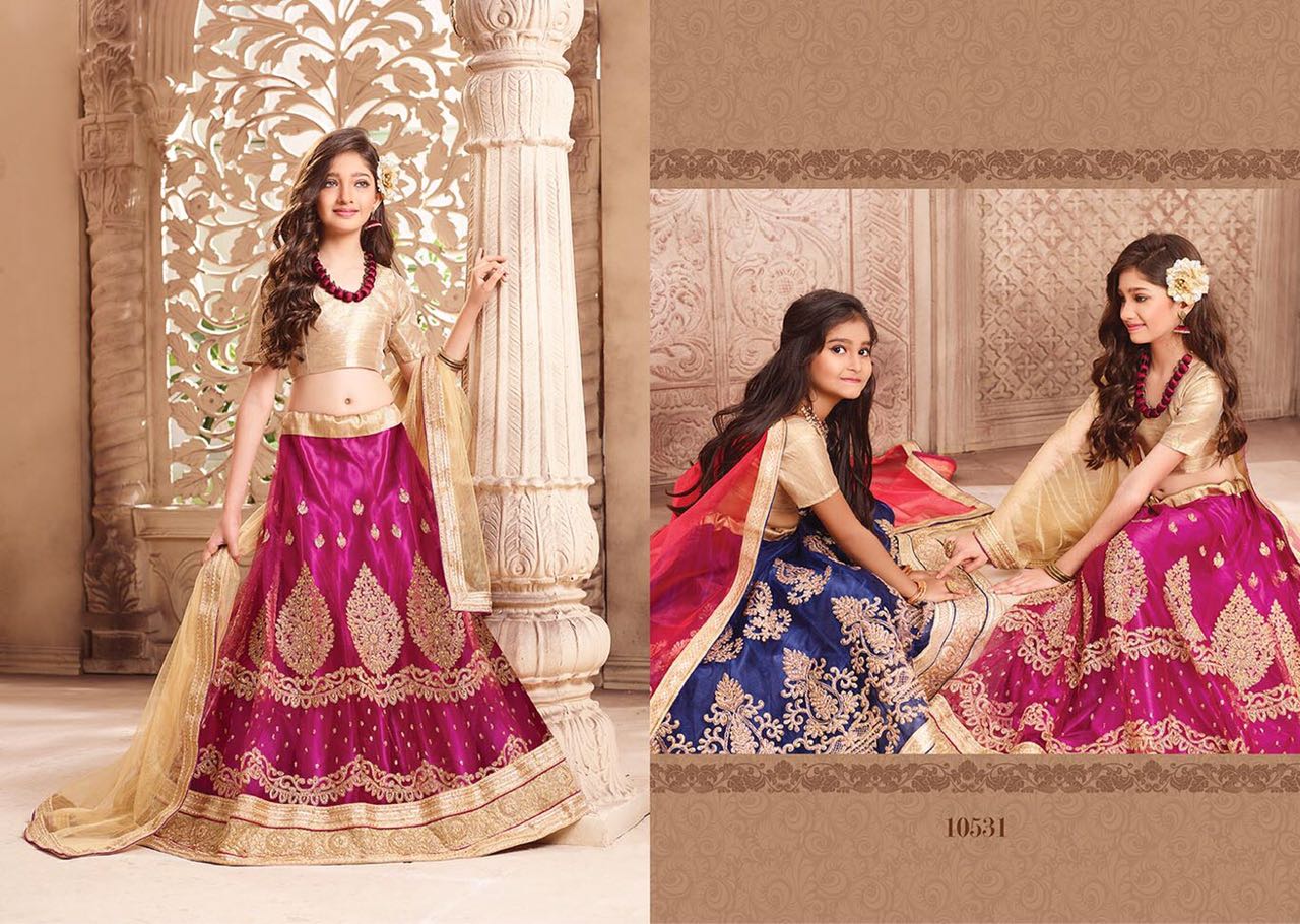 Barbie By Riddhoo Fashion 10531 To 10542 Series Beautiful Colorful Fancy Party Wear & Occasional Wear Georgette Lehengas At Wholesale Price