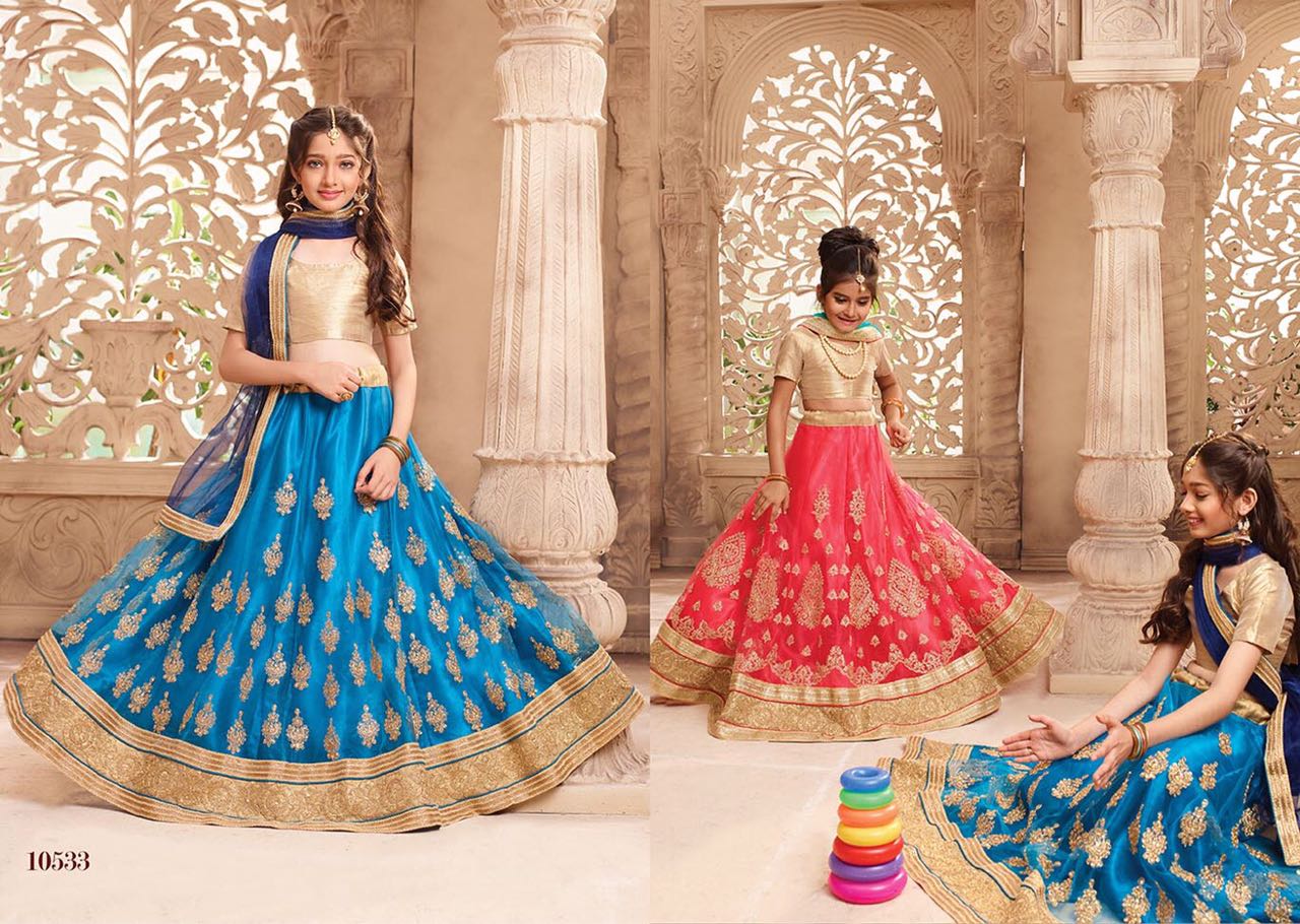 Barbie By Riddhoo Fashion 10531 To 10542 Series Beautiful Colorful Fancy Party Wear & Occasional Wear Georgette Lehengas At Wholesale Price