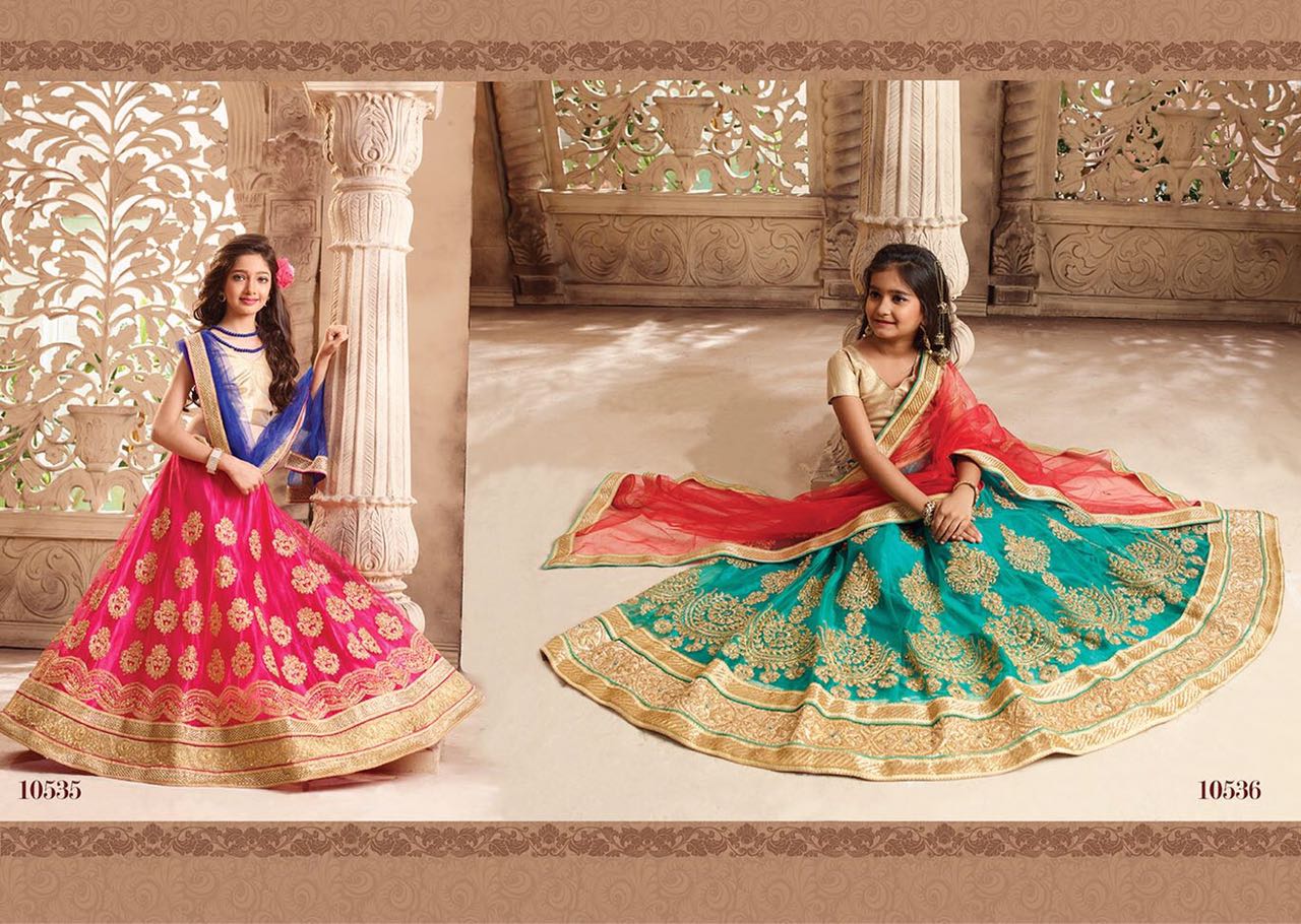 Barbie By Riddhoo Fashion 10531 To 10542 Series Beautiful Colorful Fancy Party Wear & Occasional Wear Georgette Lehengas At Wholesale Price