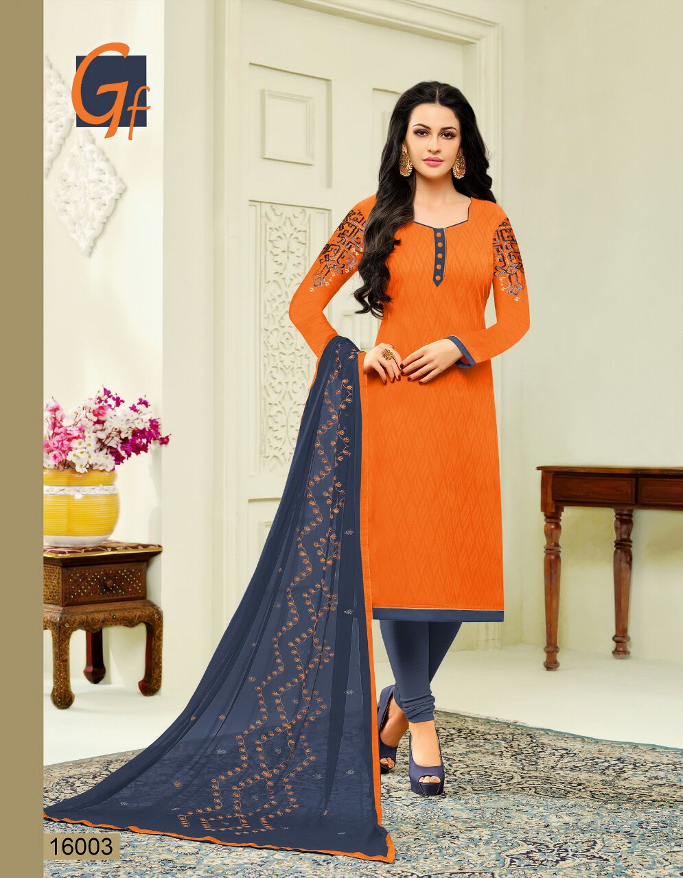 Barfi By Ganesh Fashion 16002 To 16017 Series Indian Beautiful Stylish Colorful Party Wear & Occasional Wear Cotton Embroidery Dresses At Wholesale Price