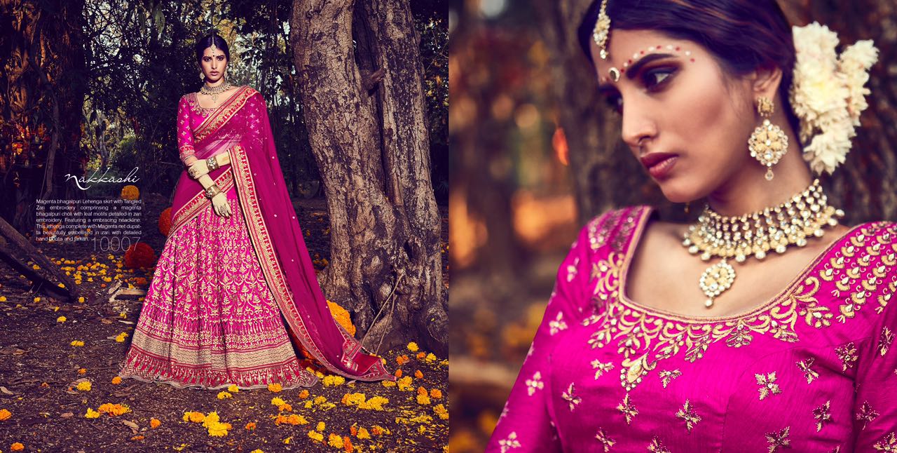 Bridal Carnival By Nakkashi 10007 To 10015 Series Indian Traditional Beautiful Stylish Designer Heavy Embroidered Party Wear Fancy Lehengas At Wholesale Price