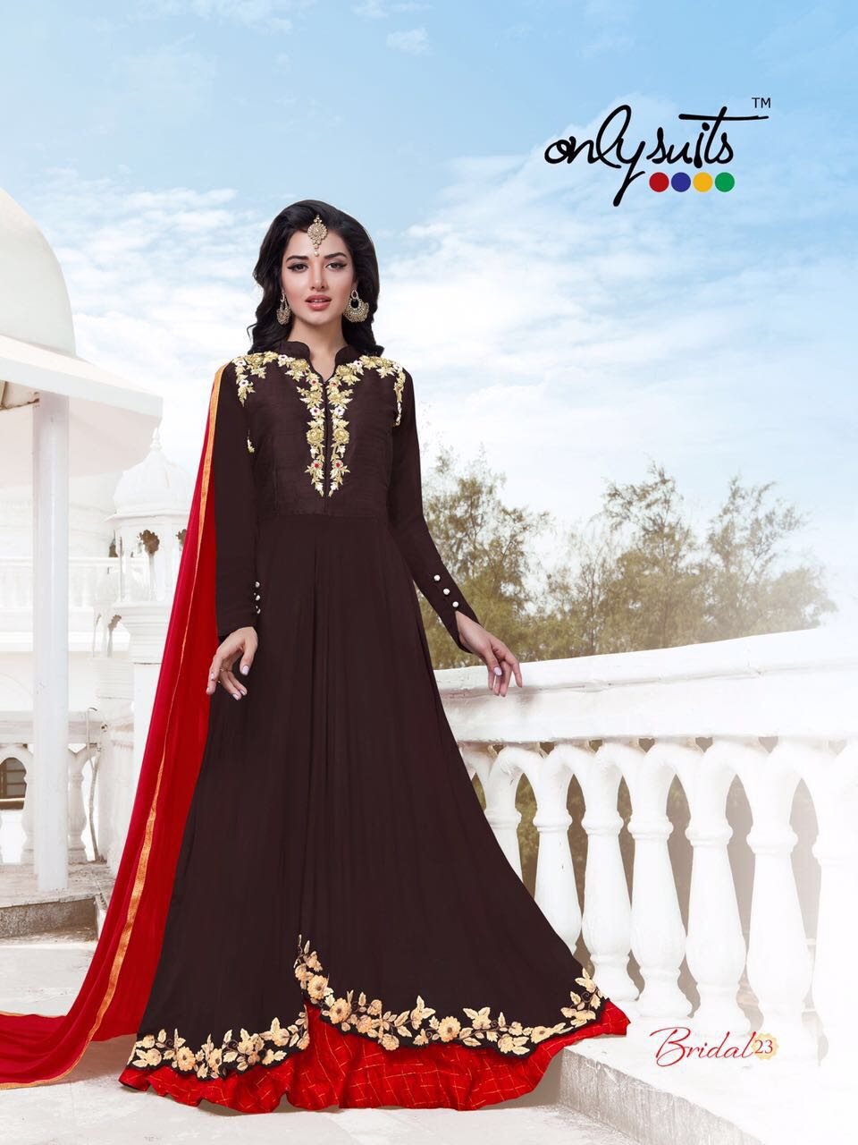 Bridal Vol-4 By Only Trendz 22 To 29 Series Beautiful Indian Designer Suits Ethnic Wear Stylish Colorful Embroidered Party Wear & Occasional Wear Georgette Dresses At Wholesale Price