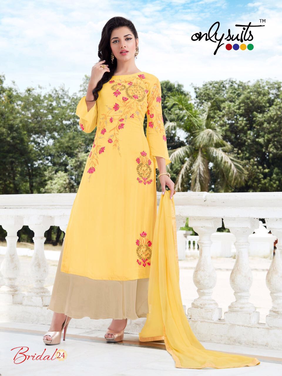 Bridal Vol-4 By Only Trendz 22 To 29 Series Beautiful Indian Designer Suits Ethnic Wear Stylish Colorful Embroidered Party Wear & Occasional Wear Georgette Dresses At Wholesale Price