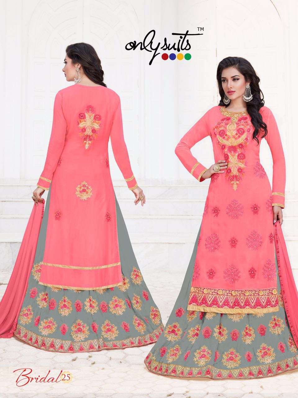 Bridal Vol-4 By Only Trendz 22 To 29 Series Beautiful Indian Designer Suits Ethnic Wear Stylish Colorful Embroidered Party Wear & Occasional Wear Georgette Dresses At Wholesale Price