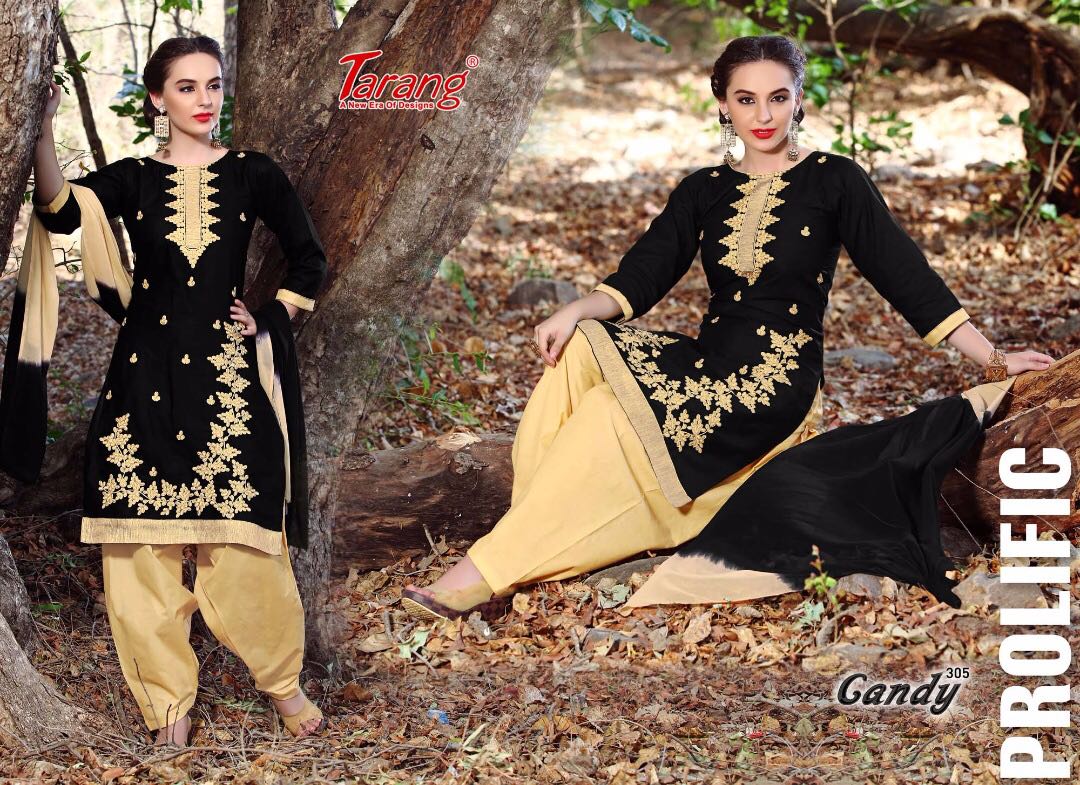 Candy By Tarang 301 To 311 Series Designer Suits Stylish Colorful Beautiful Fancy Party Wear & Ethnic Wear Cotton Cambric Dresses At Wholesale Price
