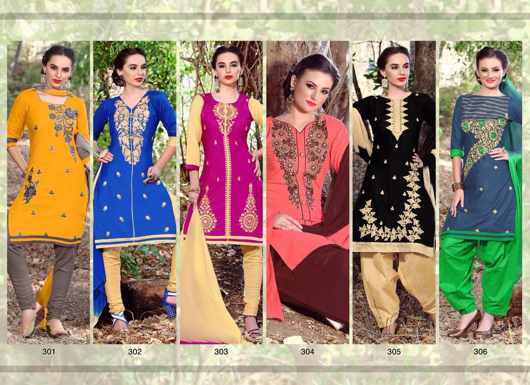 Candy By Tarang 301 To 311 Series Designer Suits Stylish Colorful Beautiful Fancy Party Wear & Ethnic Wear Cotton Cambric Dresses At Wholesale Price