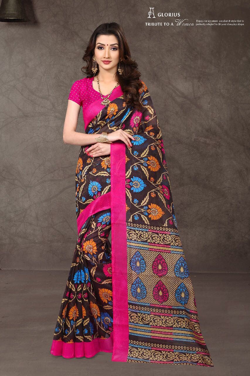Colorful Butta By Fashid Wholesale 1001 To 1004 Series Beautiful Fancy Colorful Stylish Party Wear & Occasional Wear Bhagalpuri Silk Sarees At Wholesale Price