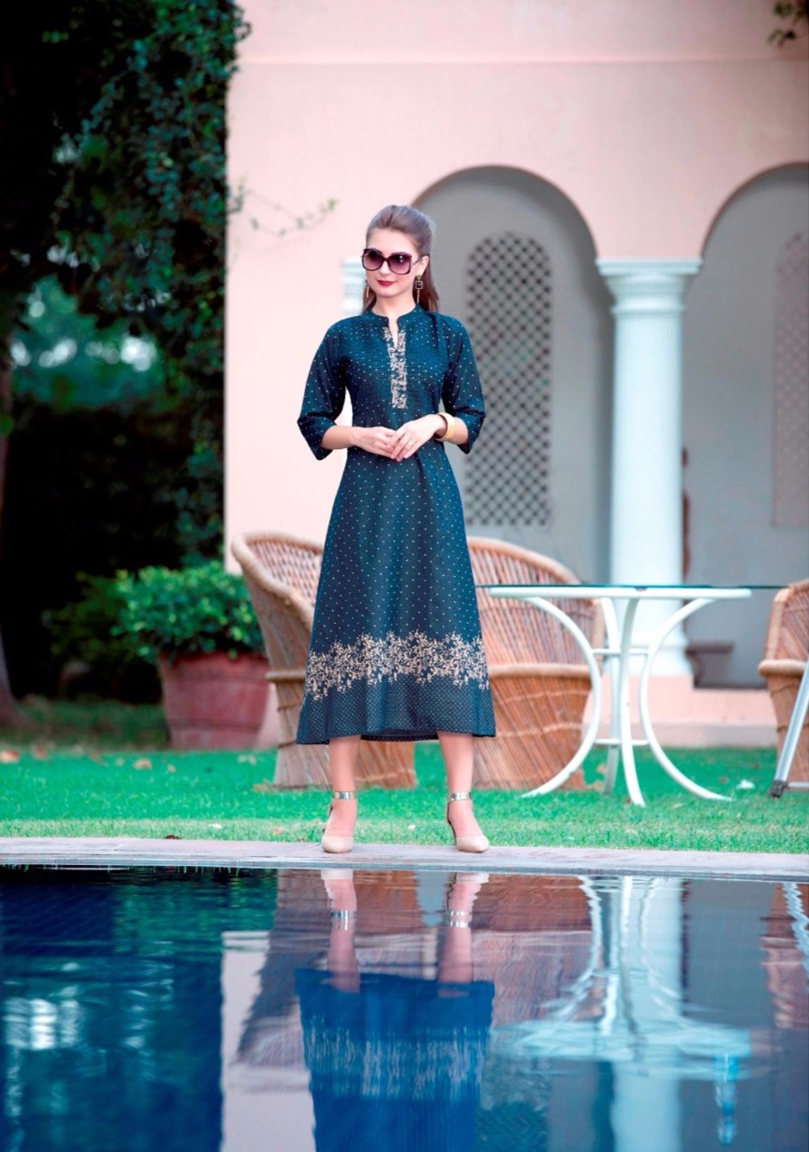 Denim Story By Vesh 3201 To 3208 Series Beautiful Colorful Stylish Fancy Casual Wear & Party Wear Denim Printed Kurtis At Wholesale Price