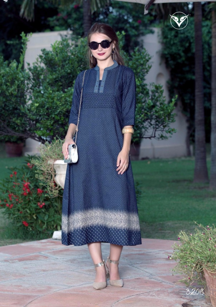 Denim Story By Vesh 3201 To 3208 Series Beautiful Colorful Stylish Fancy Casual Wear & Party Wear Denim Printed Kurtis At Wholesale Price
