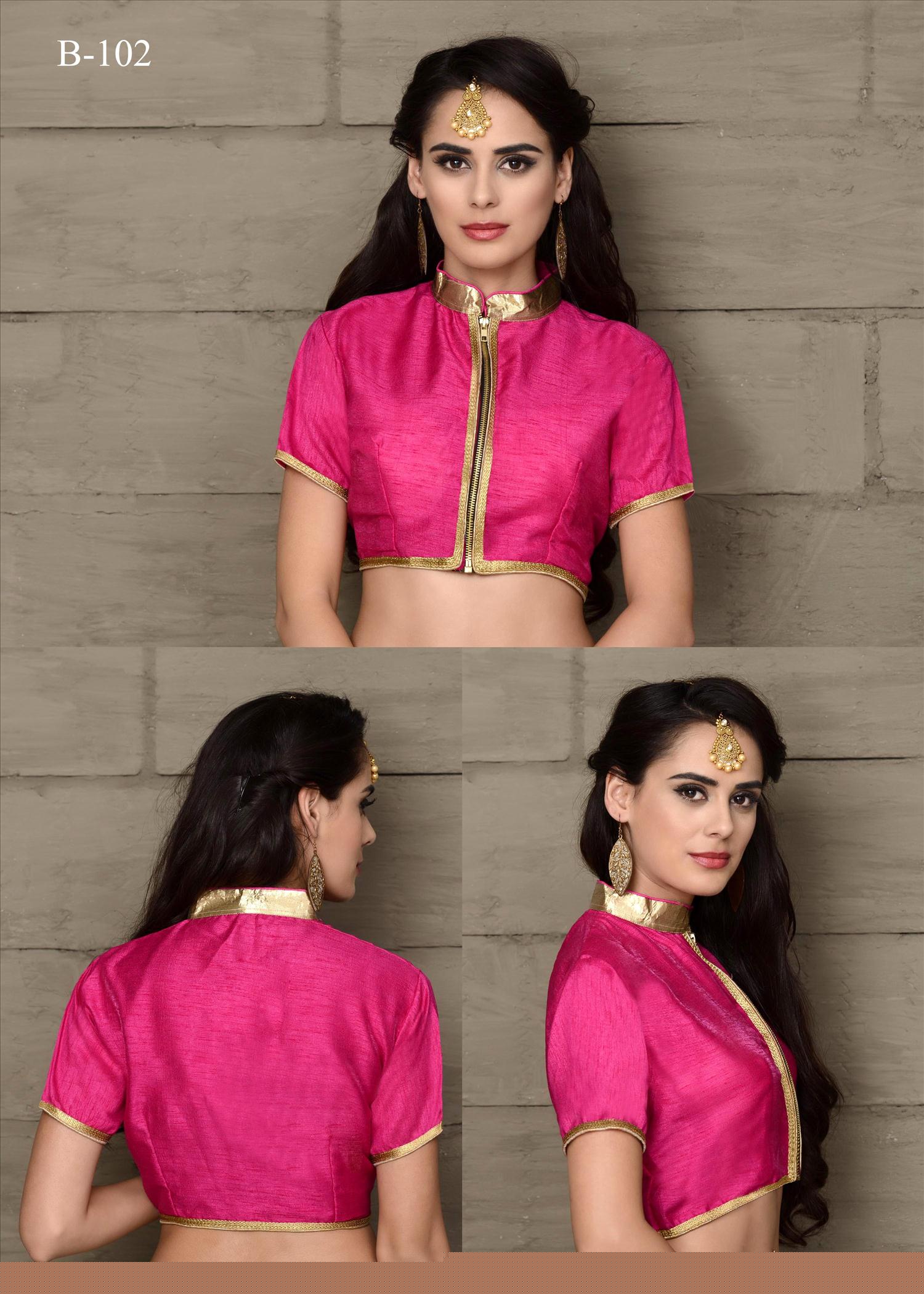 Designer Blouse Vol-1 By Varsiddhi Fashions 101 To 111 Series Beautiful Stylish Designer Embroidered Banglori Silk Blouse At Wholesale Price