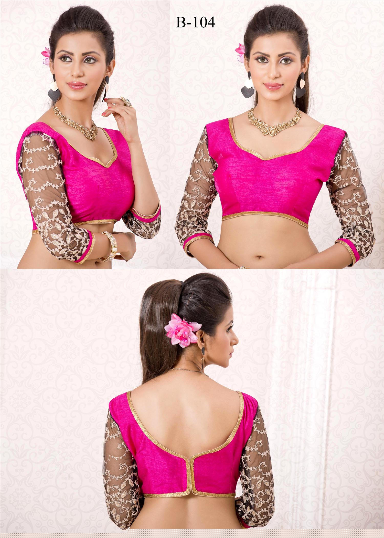 Designer Blouse Vol-1 By Varsiddhi Fashions 101 To 111 Series Beautiful Stylish Designer Embroidered Banglori Silk Blouse At Wholesale Price