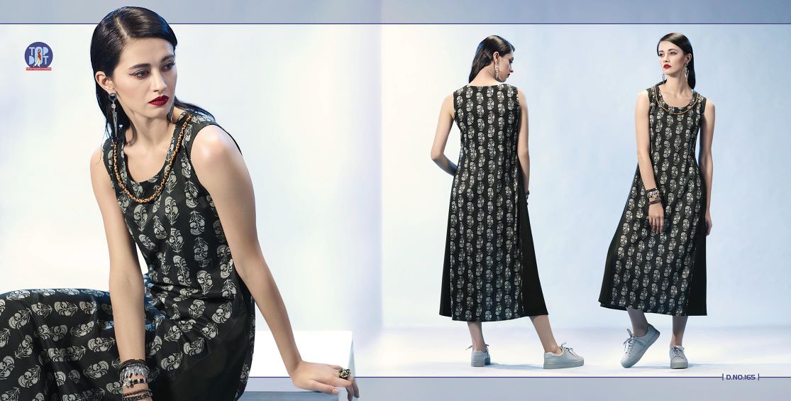Dusk Vol-3 By Top-dot 163 To 168 Series Designer Stylish Colorful Fancy Beautiful Party Wear & Ethnic Wear Tunics/ Kurtis At Wholesale Price