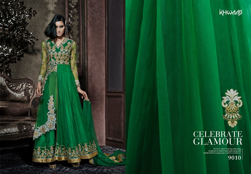 Festive Fusion Collection By Khwaab Beautiful Embroidered Designer Stylish Fancy Party Wear & Occasional Wear Ethnic Wear Dresses At Wholesale Price