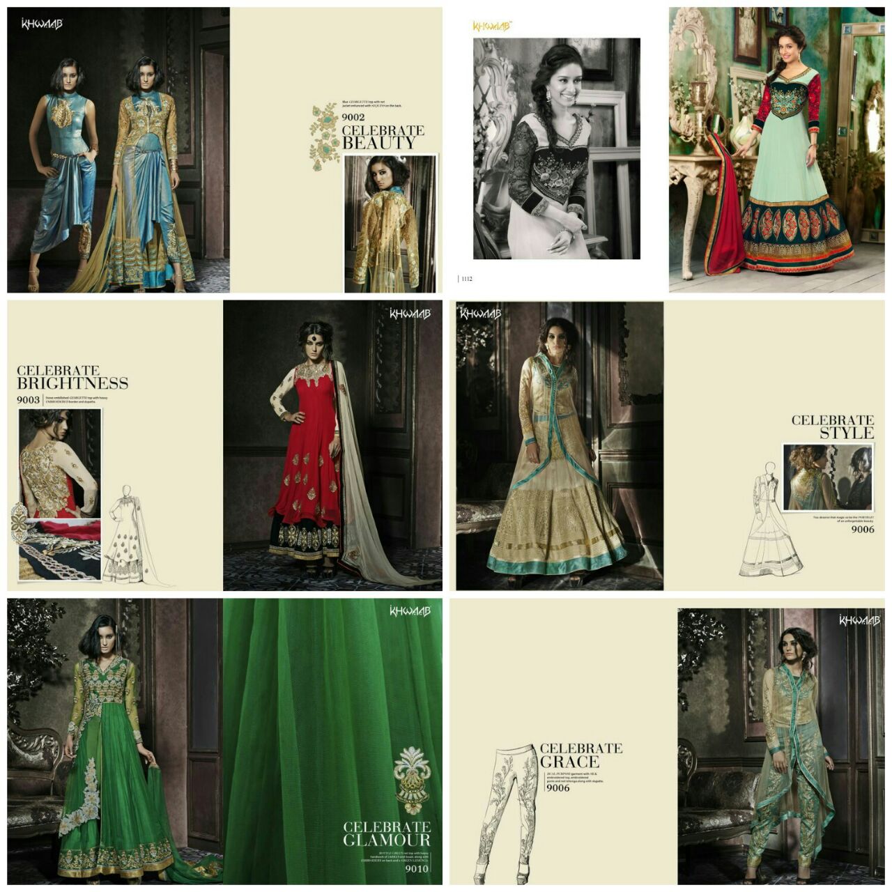 Festive Fusion Collection By Khwaab Beautiful Embroidered Designer Stylish Fancy Party Wear & Occasional Wear Ethnic Wear Dresses At Wholesale Price