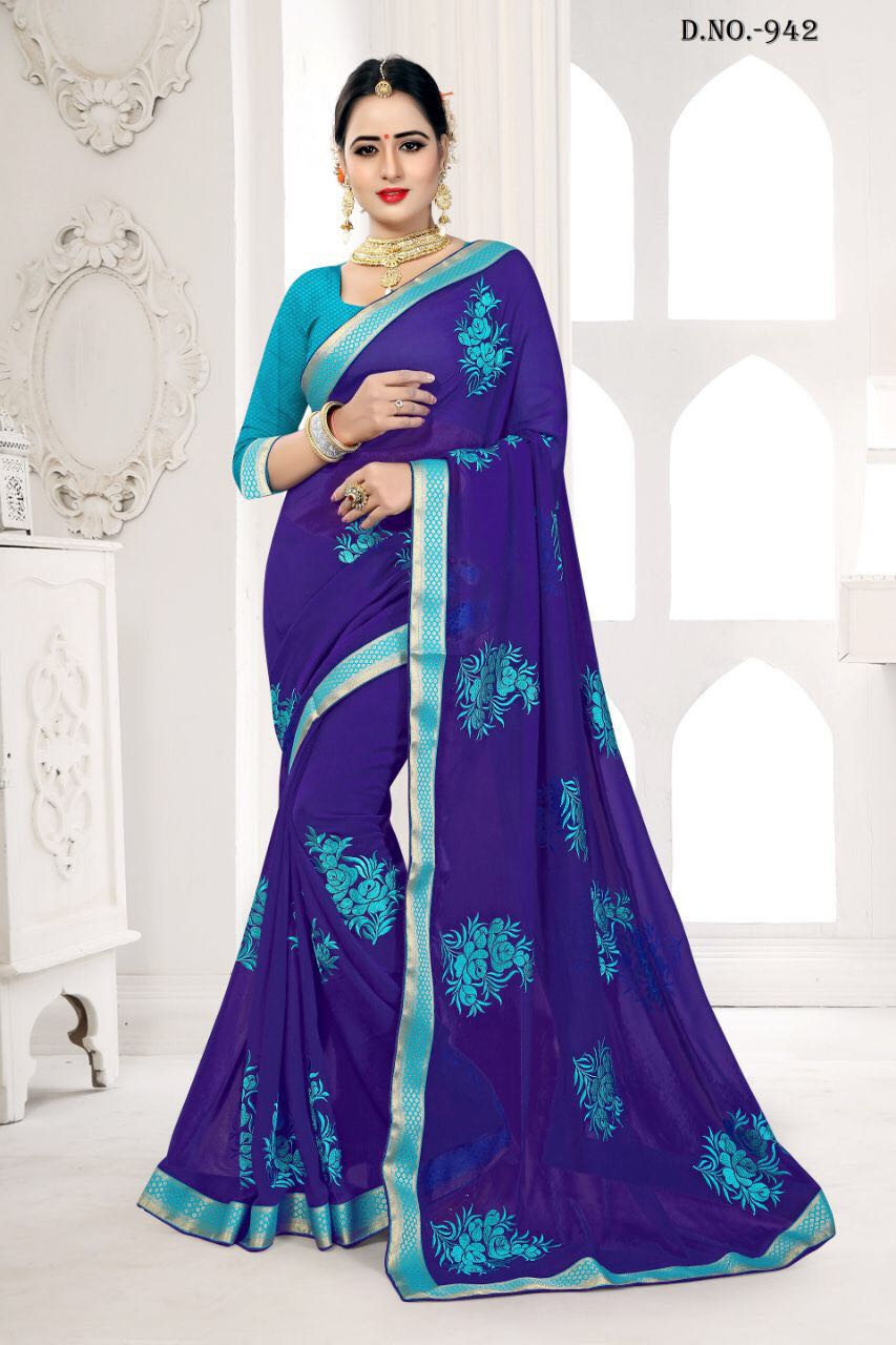 Fiona By Nari Fahion 941 To 955 Series Designer Stylish Beautiful Colorful Traditional Wear Party Wear Georgette Sarees At Wholesale Price
