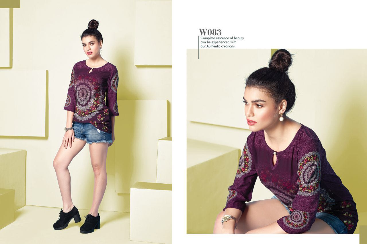 Flair Vol-7 By Eternal 081 To 092 Series Beautiful Stylish Colorful Fancy Beautiful Party Wear & Ethnic Wear Superior Muslin Printed Tops/ Kurtis At Wholesale Price