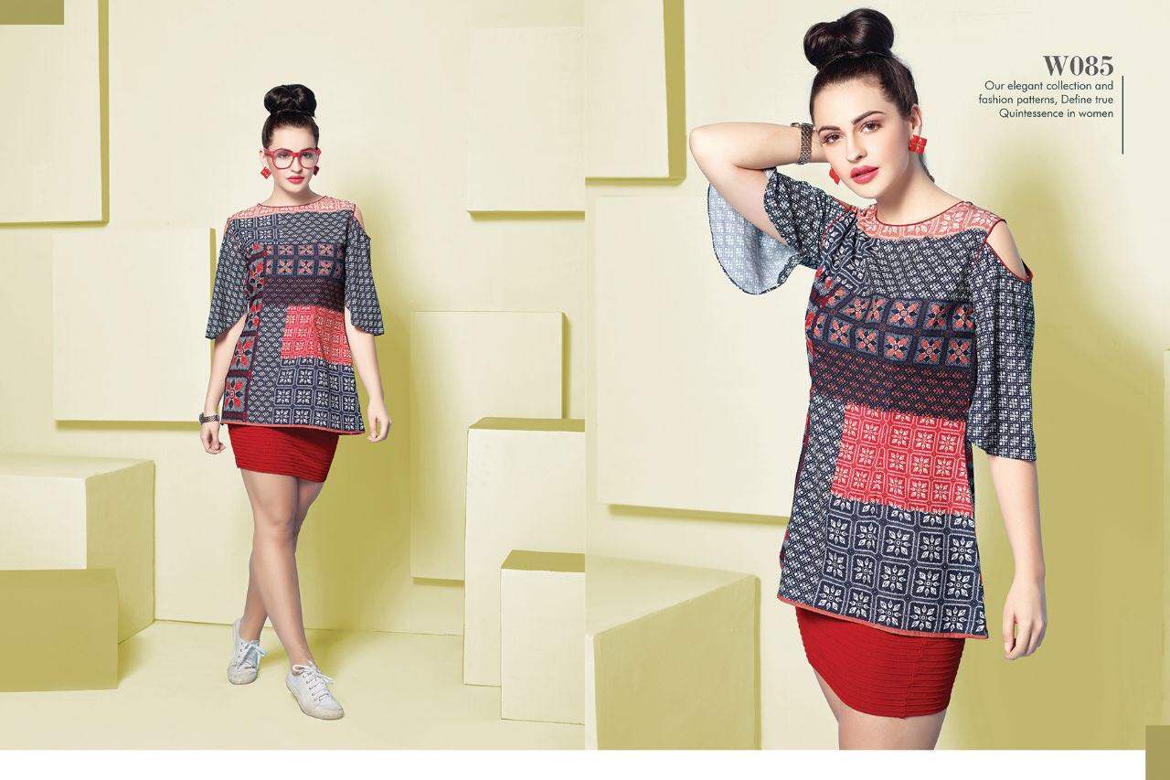 Flair Vol-7 By Eternal 081 To 092 Series Beautiful Stylish Colorful Fancy Beautiful Party Wear & Ethnic Wear Superior Muslin Printed Tops/ Kurtis At Wholesale Price