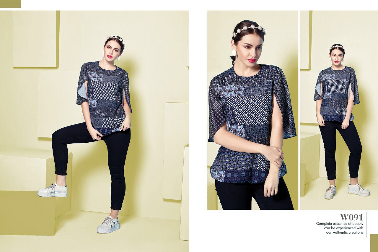 Flair Vol-7 By Eternal 081 To 092 Series Beautiful Stylish Colorful Fancy Beautiful Party Wear & Ethnic Wear Superior Muslin Printed Tops/ Kurtis At Wholesale Price