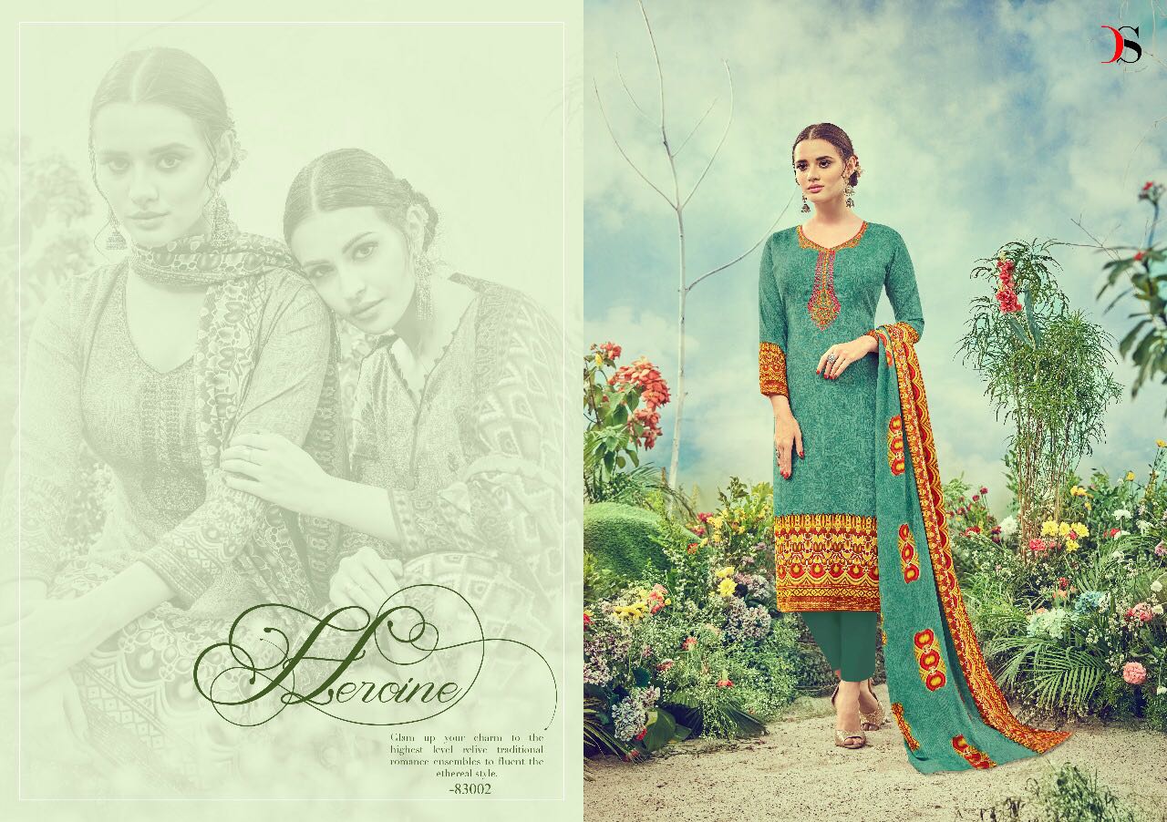 Florence Vol-3 By Deepsy Suits 83001 To 83008 Series Beautiful Stylish Colorful Fancy Casual Wear & Ethnic Wear Pure Cotton Satin Dresses At Wholesale Price