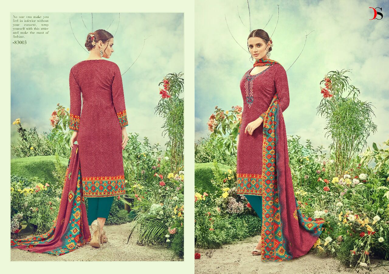 Florence Vol-3 By Deepsy Suits 83001 To 83008 Series Beautiful Stylish Colorful Fancy Casual Wear & Ethnic Wear Pure Cotton Satin Dresses At Wholesale Price