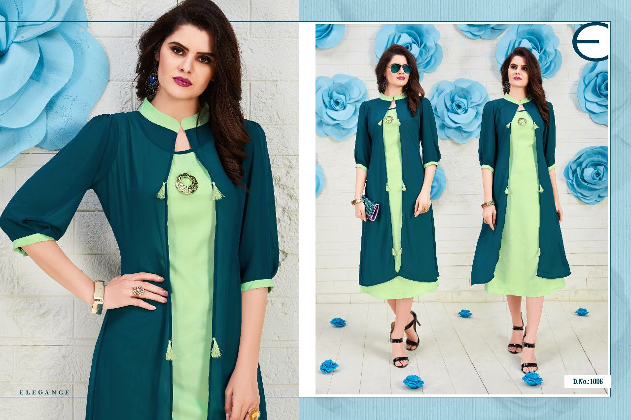 Flower By Valencia Tex 1501 To 1507 Series Beautiful Stylish Colorful Fancy Beautiful Casual Wear & Ethnic Wear Heavy Rayon Printed Kurtis At Wholesale Price