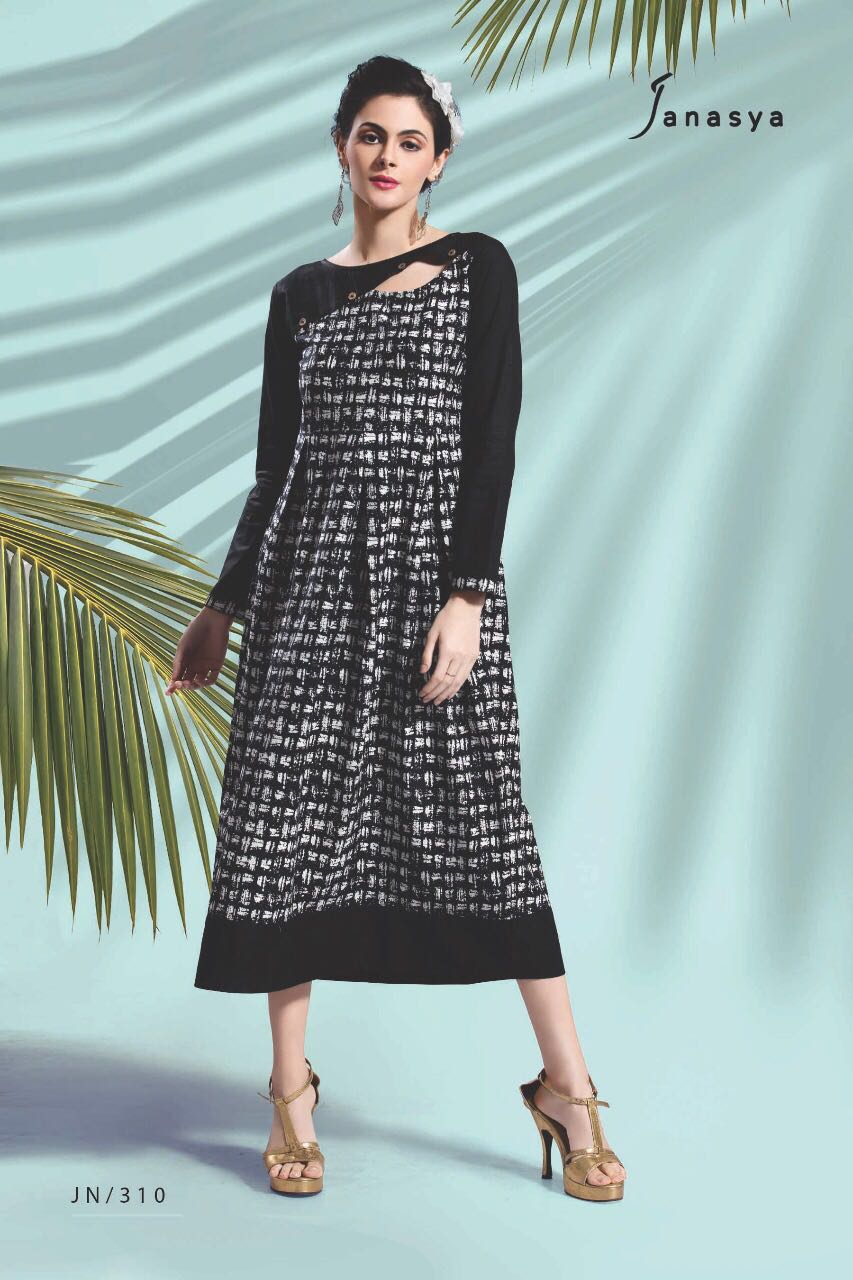 Flowers By Janasya 301 To 310 Series Stylish Fancy Beautiful Colorful Party Wear & Ethnic Wear Jaipuri Cotton Printed Kurtis At Wholesale Price