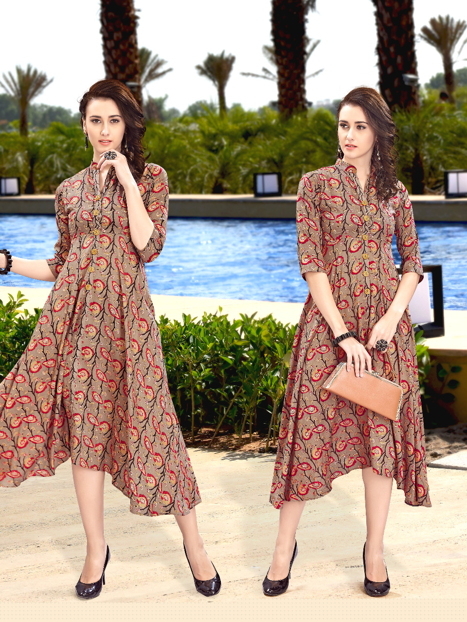 Frenky Vol-1 By Safiya Collection 1008 To 1015 Series Designer Stylish Fancy Beautiful Colorful Casual Wear & Ethnic Wear Heavy Rayon Cotton Printed Long Kurtis At Wholesale Price