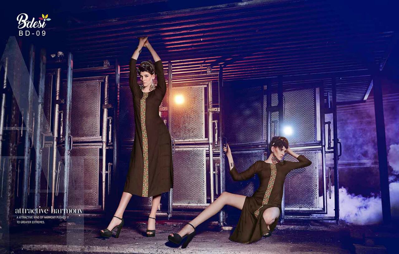 Fusion Craft By Vasanche 07 To 16 Western Beautiful Stylish Designer Embroidered Party Wear Rayon Kurtis At Wholesale Price