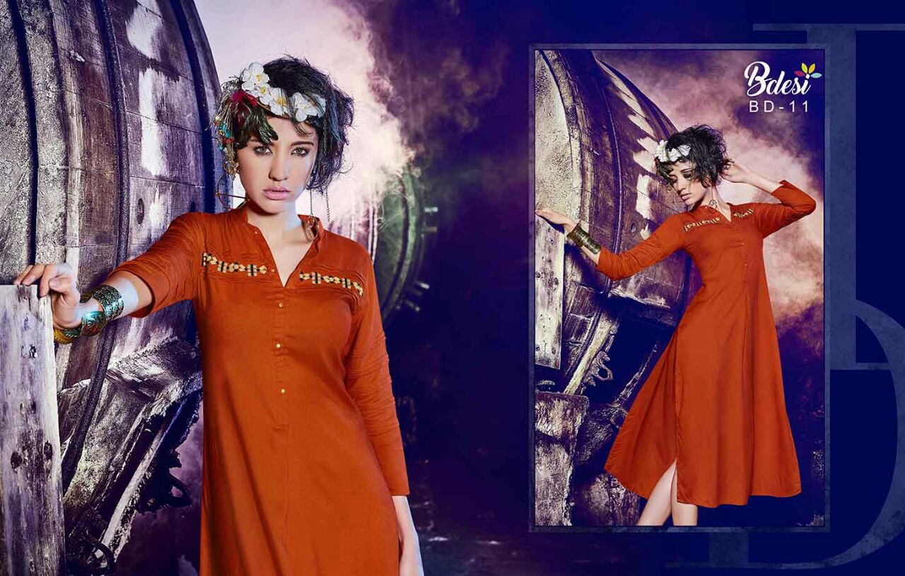 Fusion Craft By Vasanche 07 To 16 Western Beautiful Stylish Designer Embroidered Party Wear Rayon Kurtis At Wholesale Price