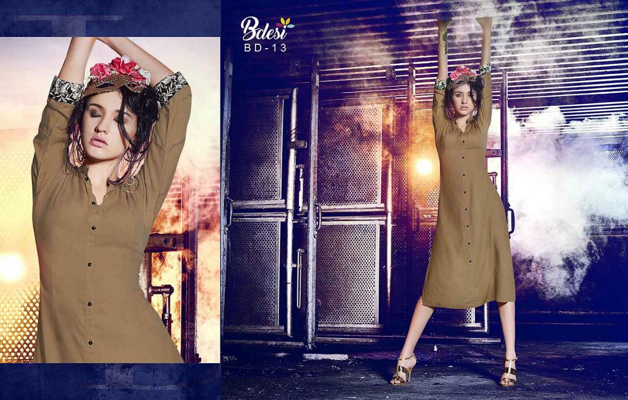 Fusion Craft By Vasanche 07 To 16 Western Beautiful Stylish Designer Embroidered Party Wear Rayon Kurtis At Wholesale Price